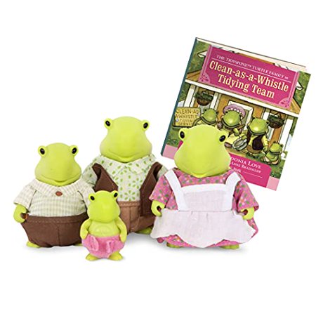 Li'l Woodzeez - The Tidyshine Turtles Family (storybook included)