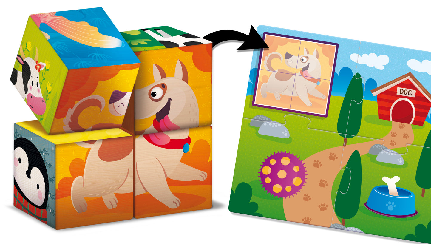 Lisciani - Montessori Cubes & Logic 2 In 1