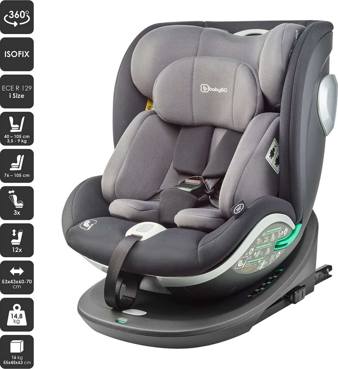 BabyGo - Grow Up 360 Car Seat
