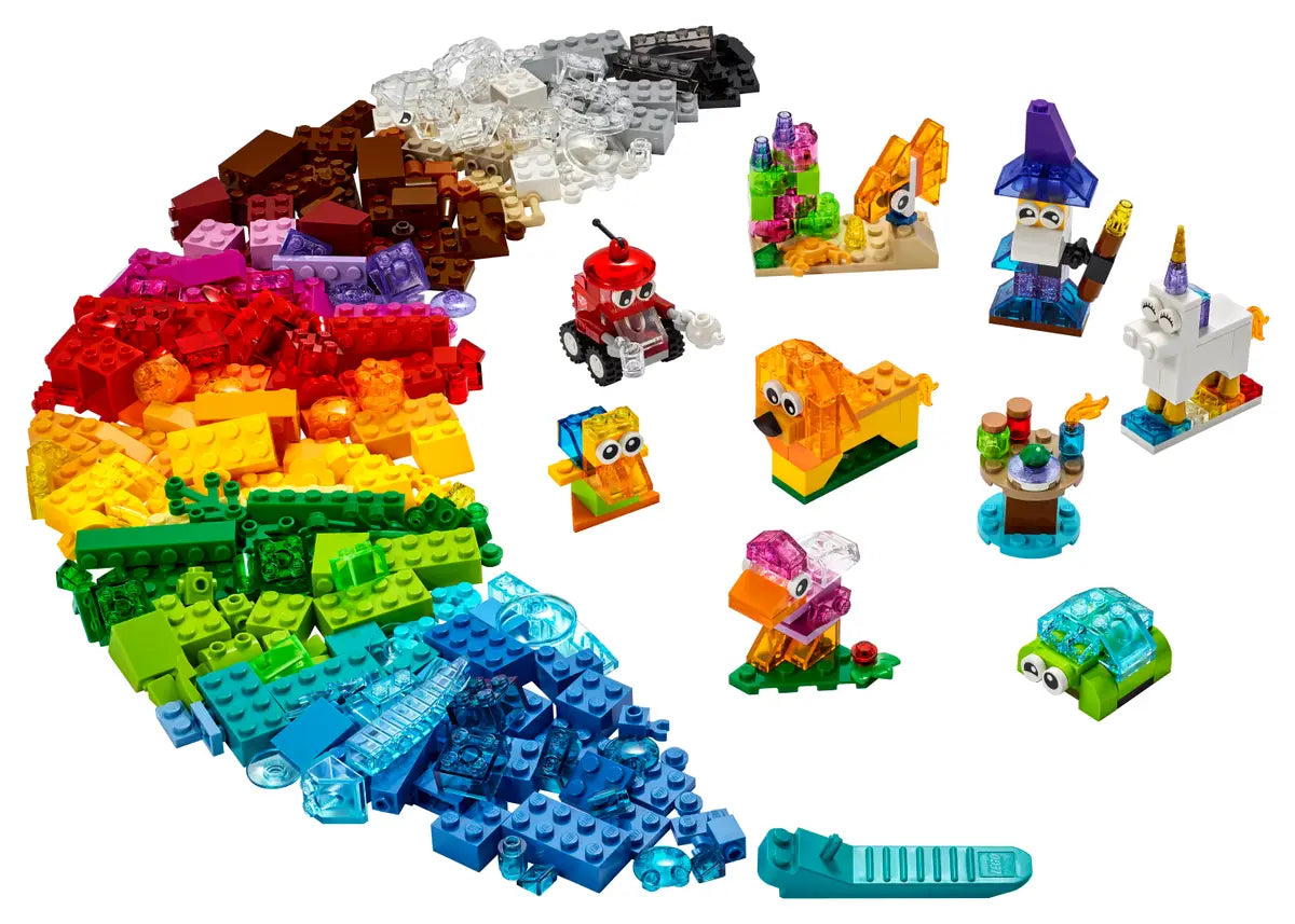 Lego - Classic, Creative Transparent Bricks