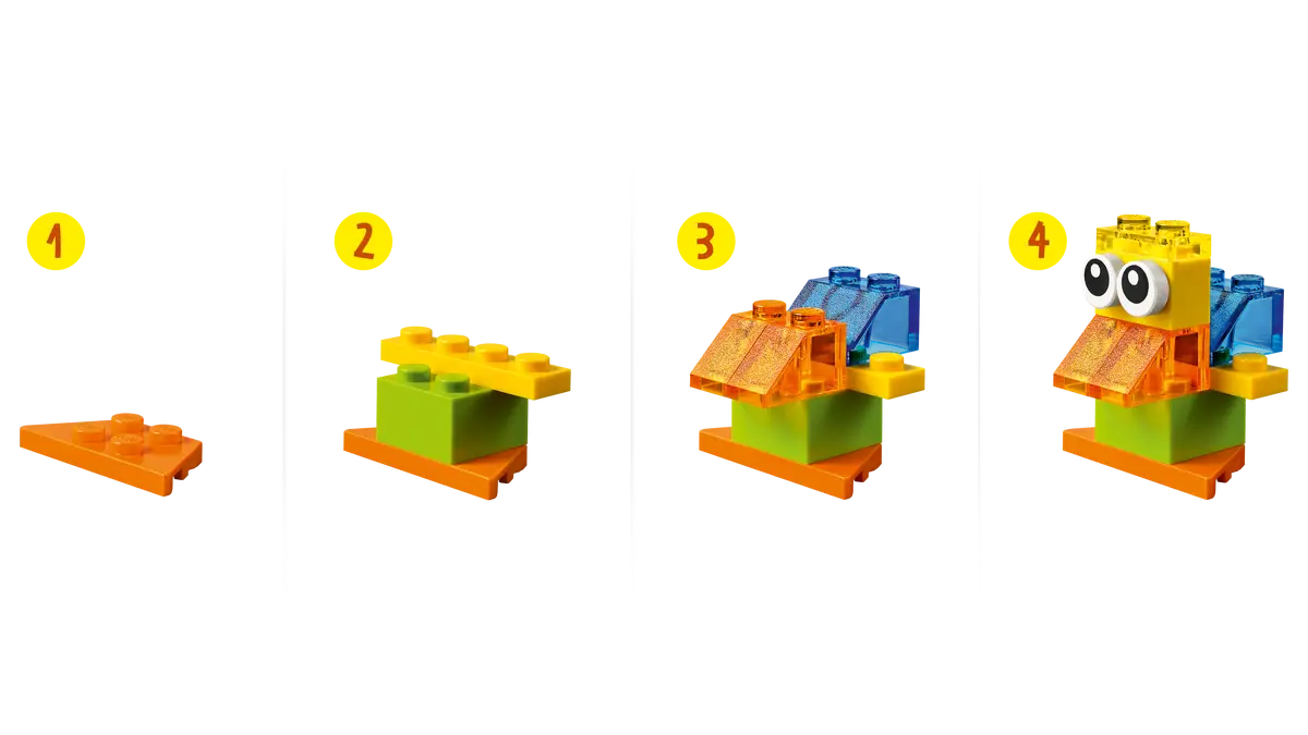 Lego - Classic, Creative Transparent Bricks