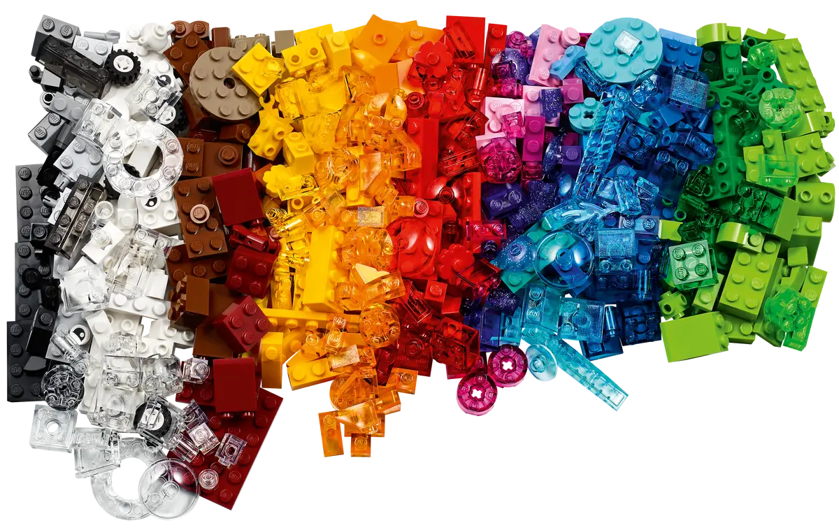 Lego - Classic, Creative Transparent Bricks