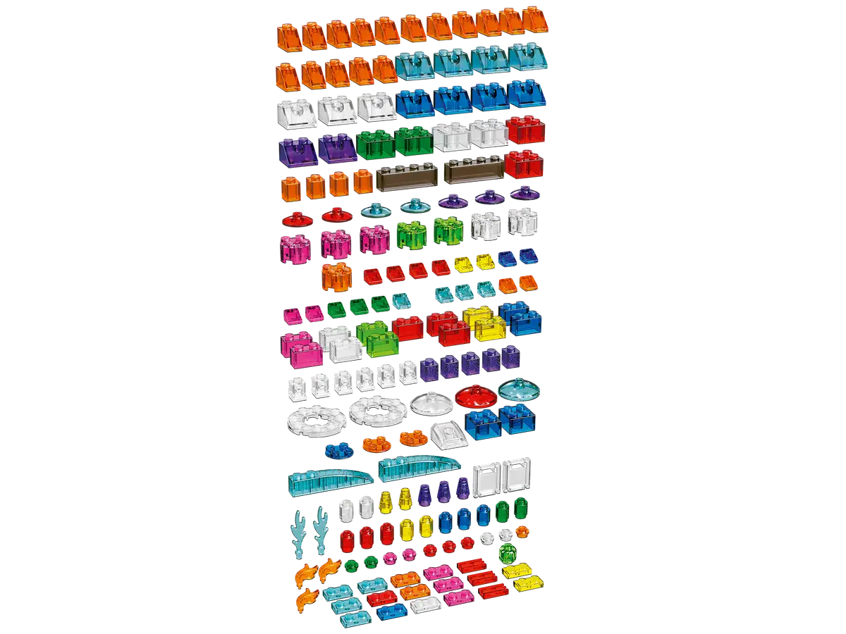 Lego - Classic, Creative Transparent Bricks