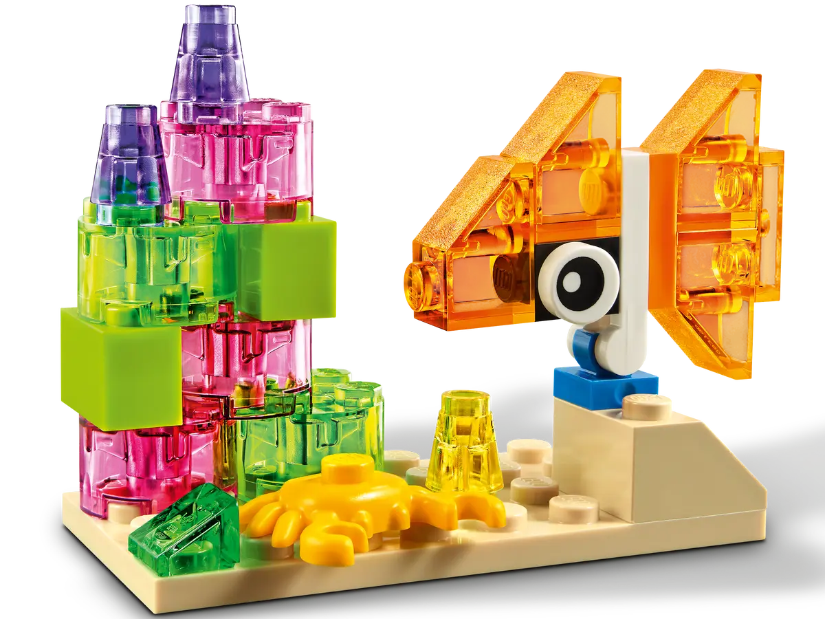 Lego - Classic, Creative Transparent Bricks