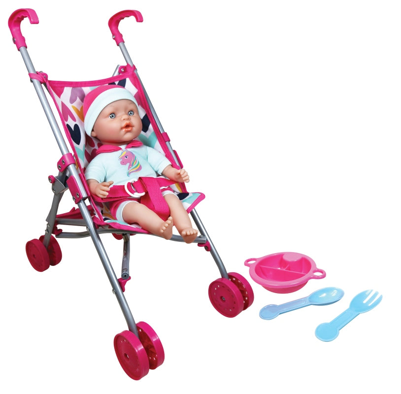 Lissi - Folding Umbrella Stroller & Doll