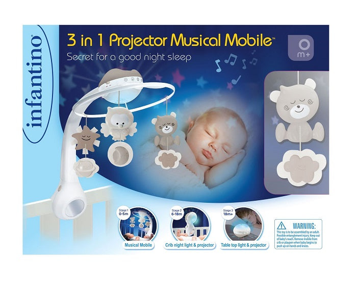 Infantino - 3 in 1 Baby Musical Projector