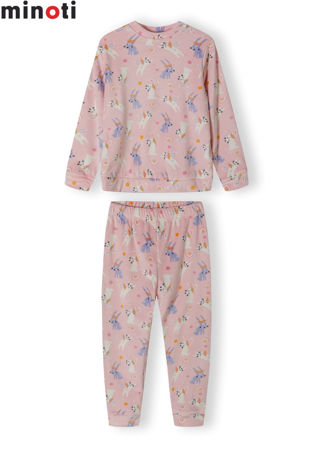 Minoti - Aop Soft Velour Pyjamas