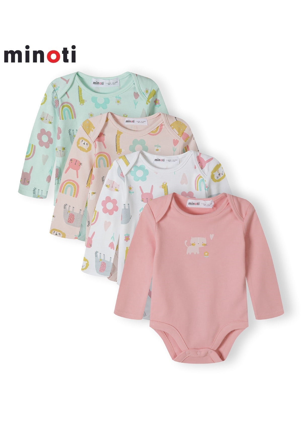 Minoti - Interlock 4 Pack Bodysuits
