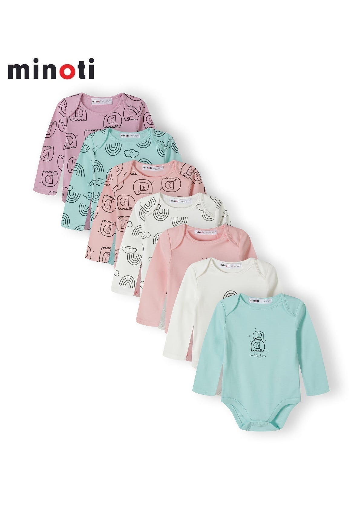 Minoti - Interlock 7 Pack Bodysuits