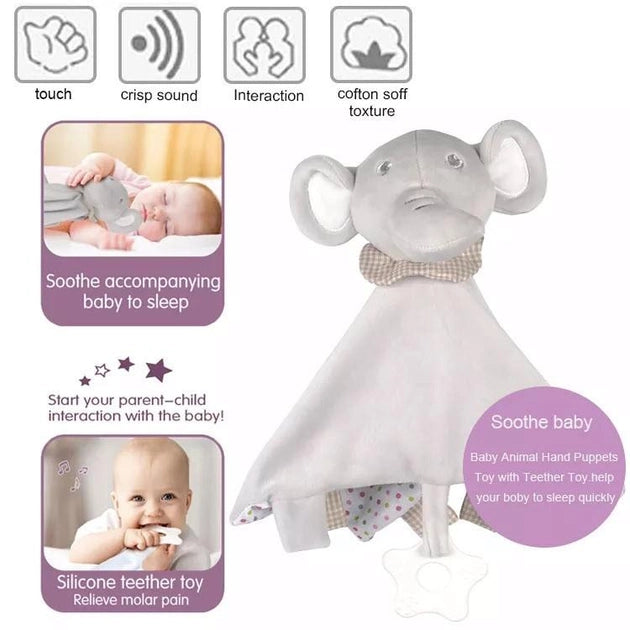 Funmuch- Baby Towel Animal, Comforter, Teether