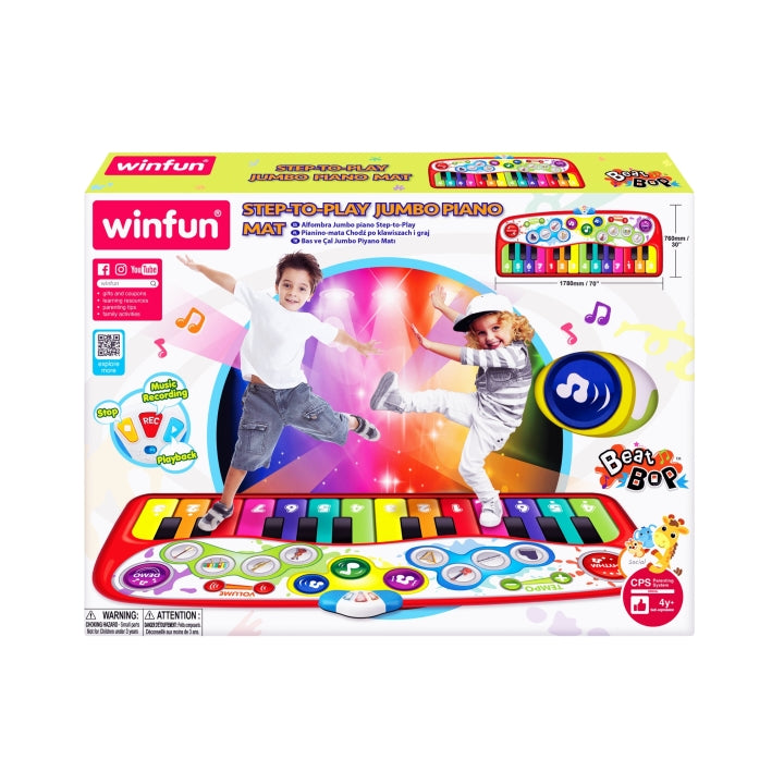 WinFun - Step-To-Play Jumbo Piano Mat