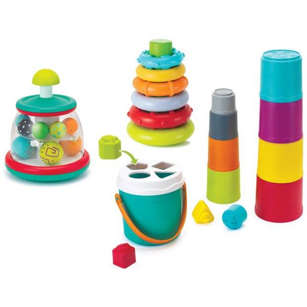 Infantino - 3-IN-1 Stack, Sort Spin Activity Set