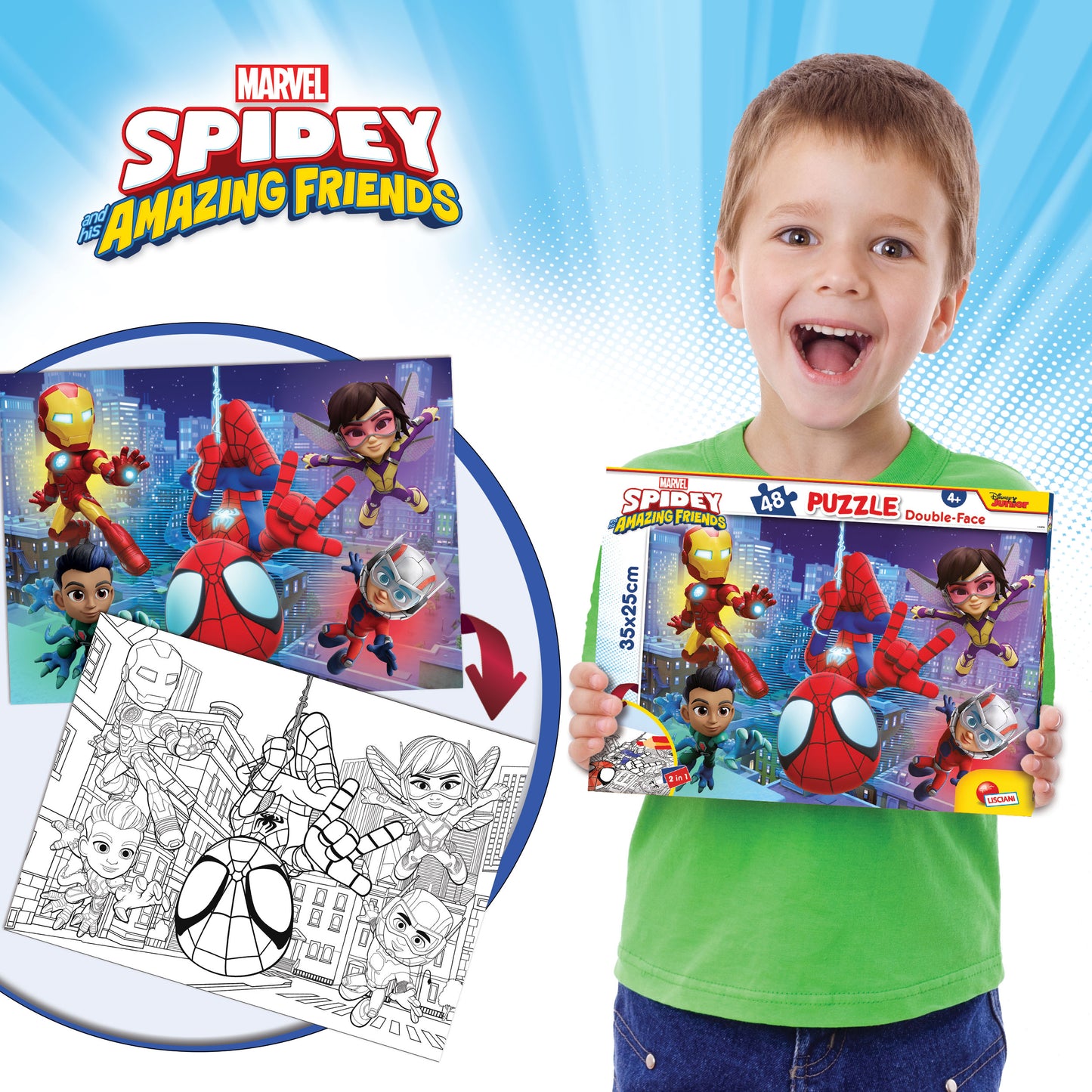 Lisciani - Marvel Puzzle 48 Spidey
