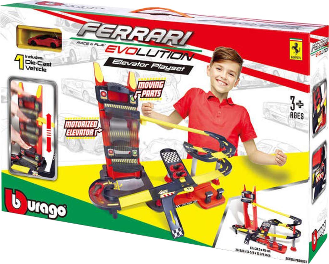 Bburago - Ferrari Evolution Car Track Elevator Set