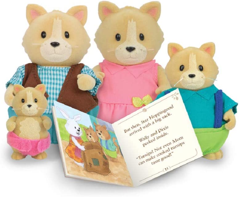 Li'l Woodzeez - The Whiskerelli Cats Family (storybook included)