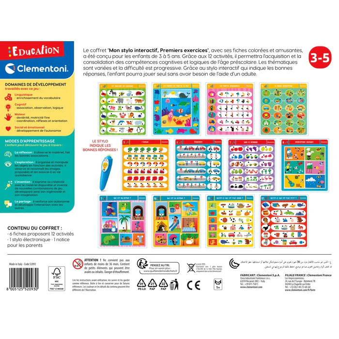 Clementoni - talking pen first exercices