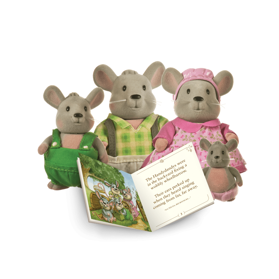 Li'l Woodzeez -The Handydandy Mice Family (storybook included)