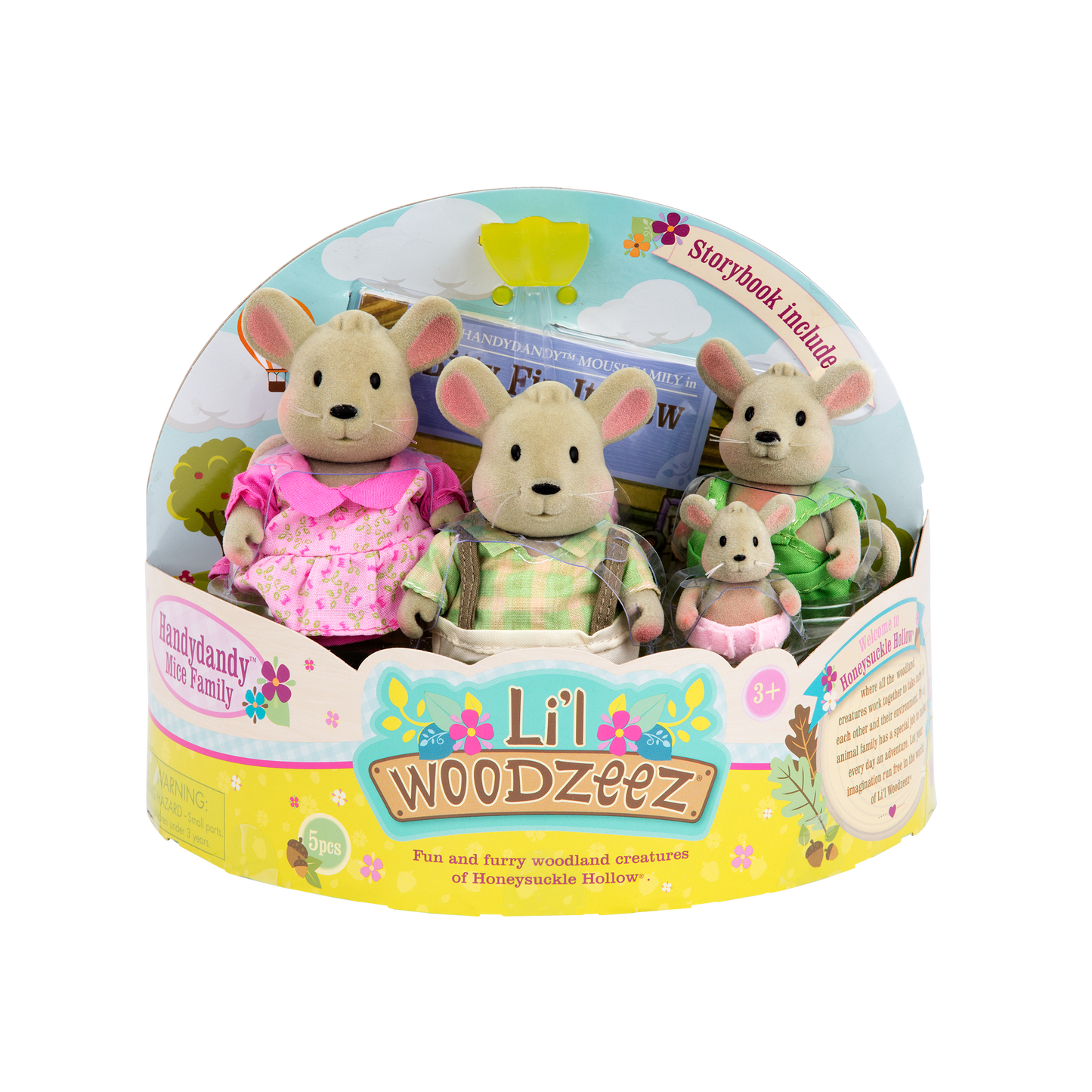 Li'l Woodzeez -The Handydandy Mice Family (storybook included)