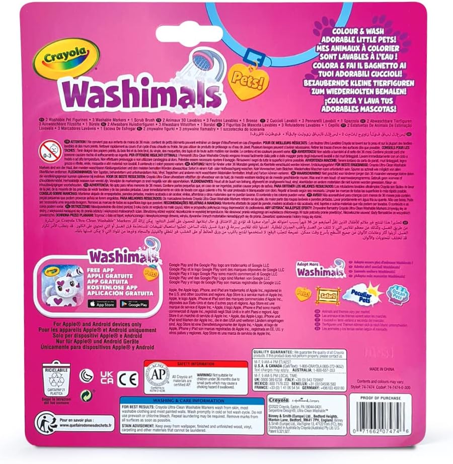 Crayola - Washimals Pets Lava Colour Activity Set