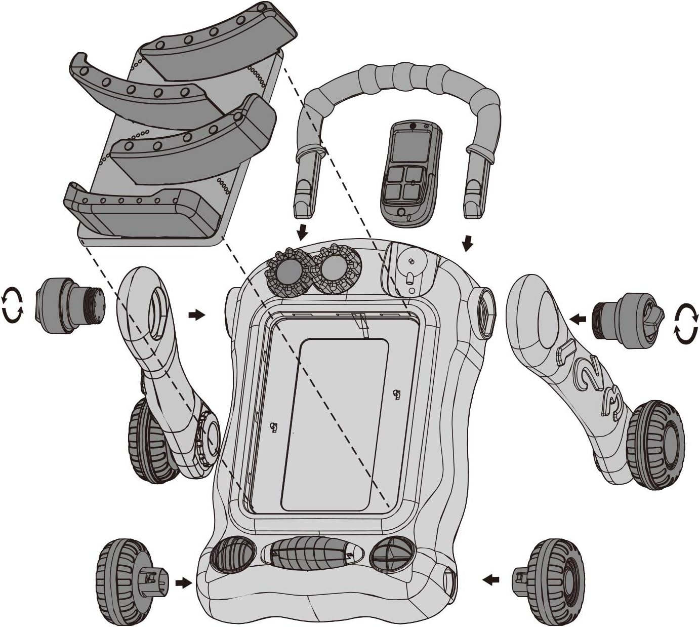 Infunbebe - Activity Ball Run Walker