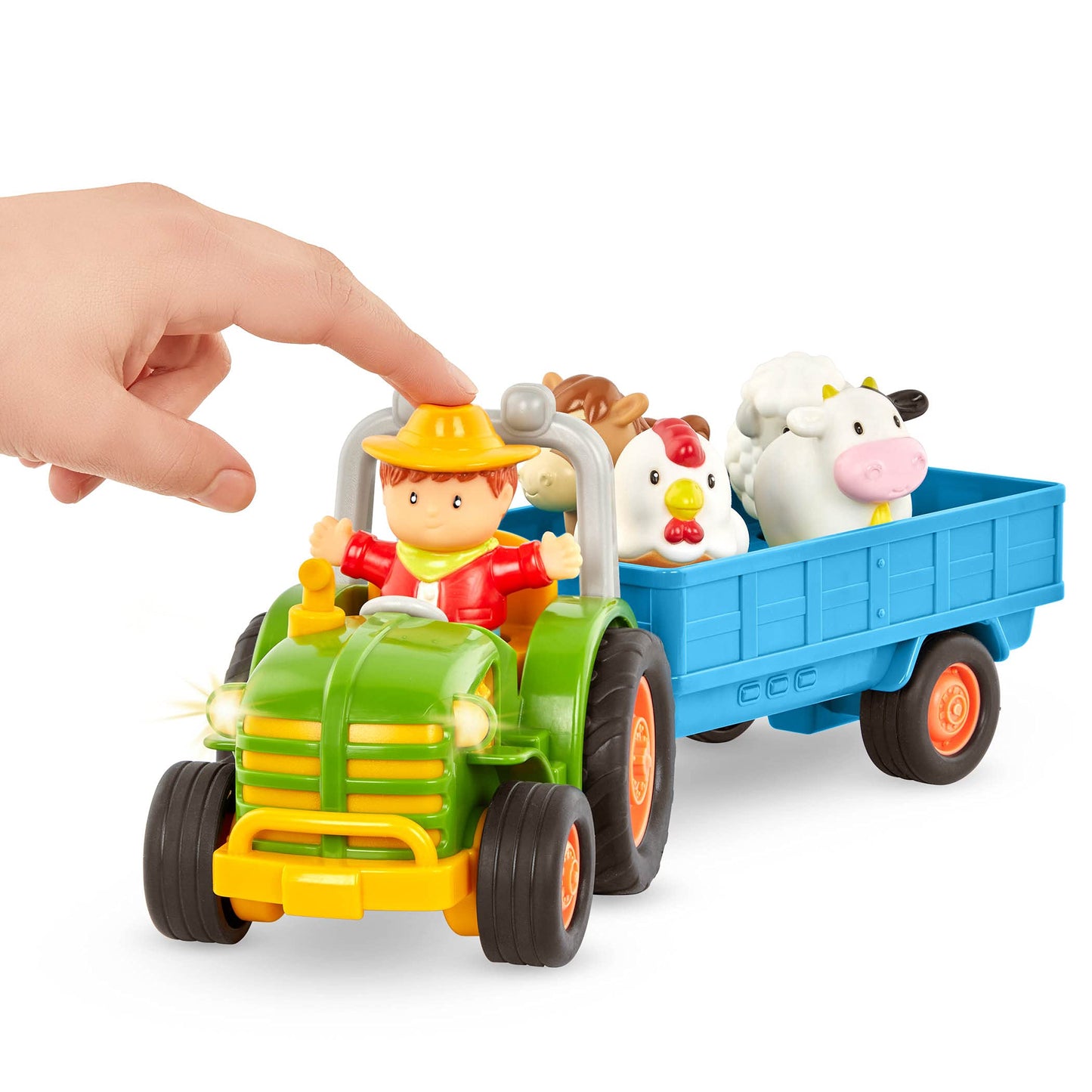 battat - light and sounds tractors with animals