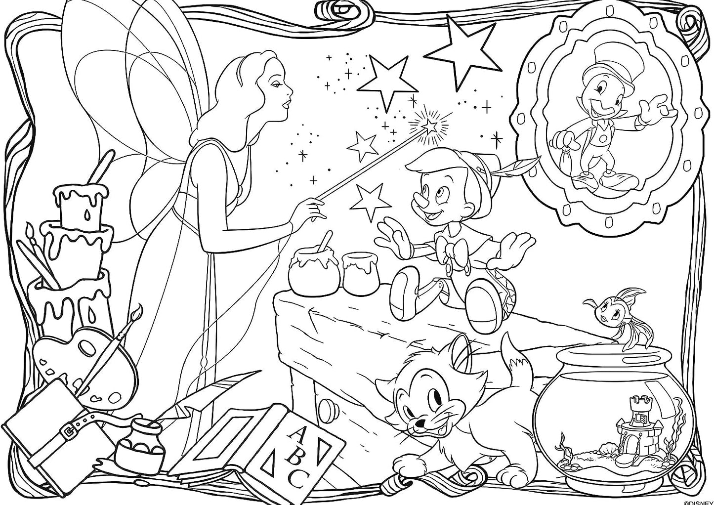 Lisciani - Disney Puzzle Maxi Floor 24 Disney