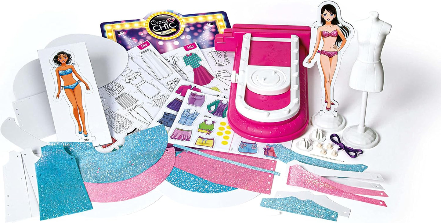 Clementoni - Crazy Chic Fashion Designer Sewing Set