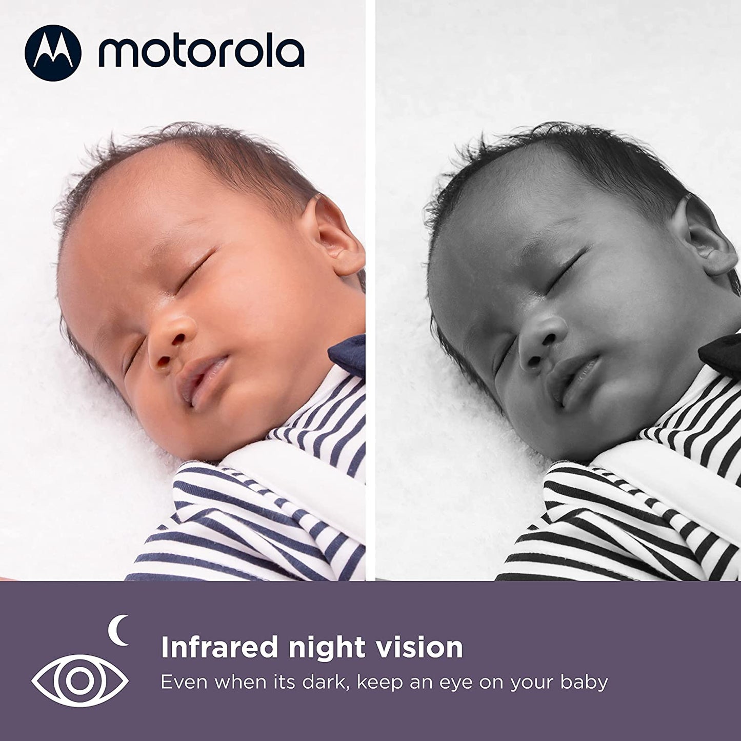 Motorola Baby Monitor VM44 - WiFi Video Baby Monitor with Camera 4.3" HD Screen