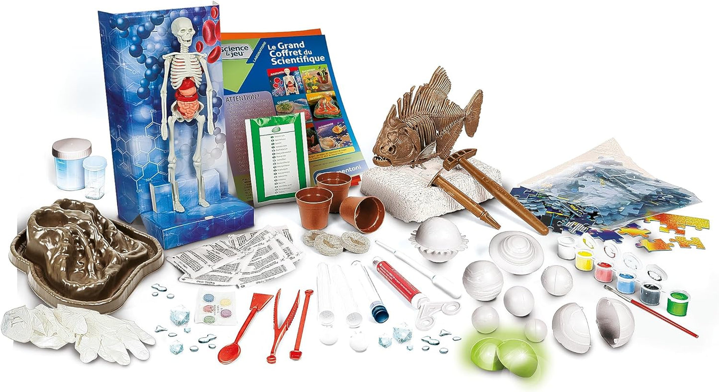 Clementoni - Science & jeu, Le Grand Coffret Du Scientifique