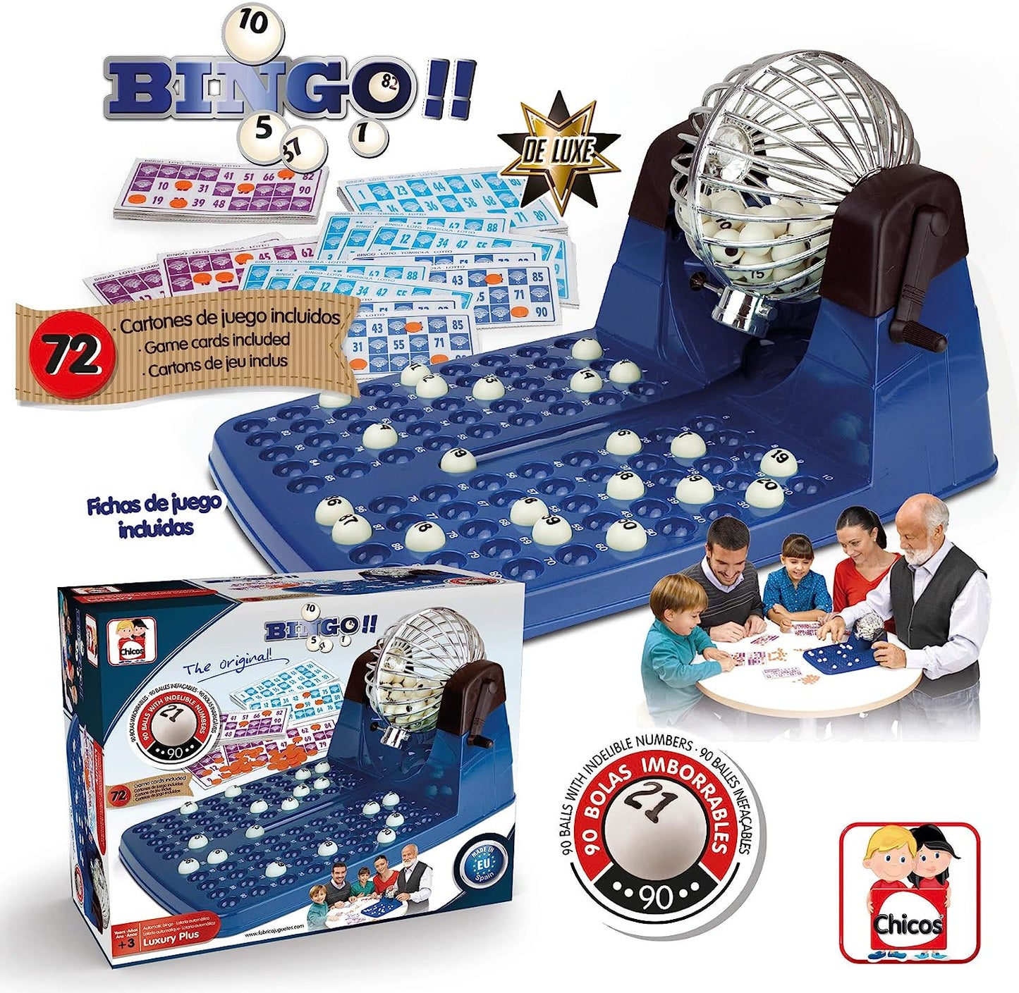 Chicos - Loteria XXXL 72 Cartones