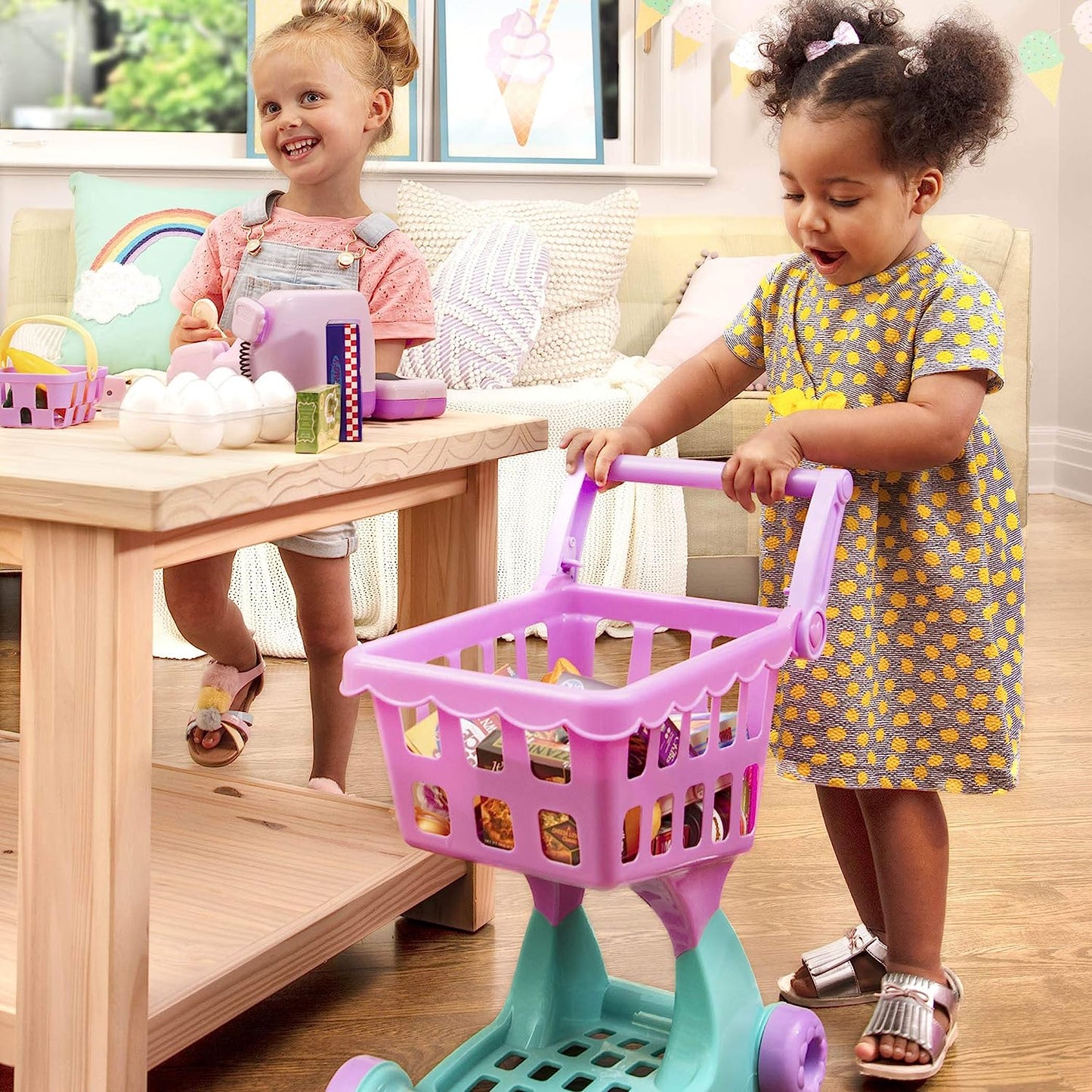 Play Circle - Shopping Day Grocery Cart – 30 Pieces