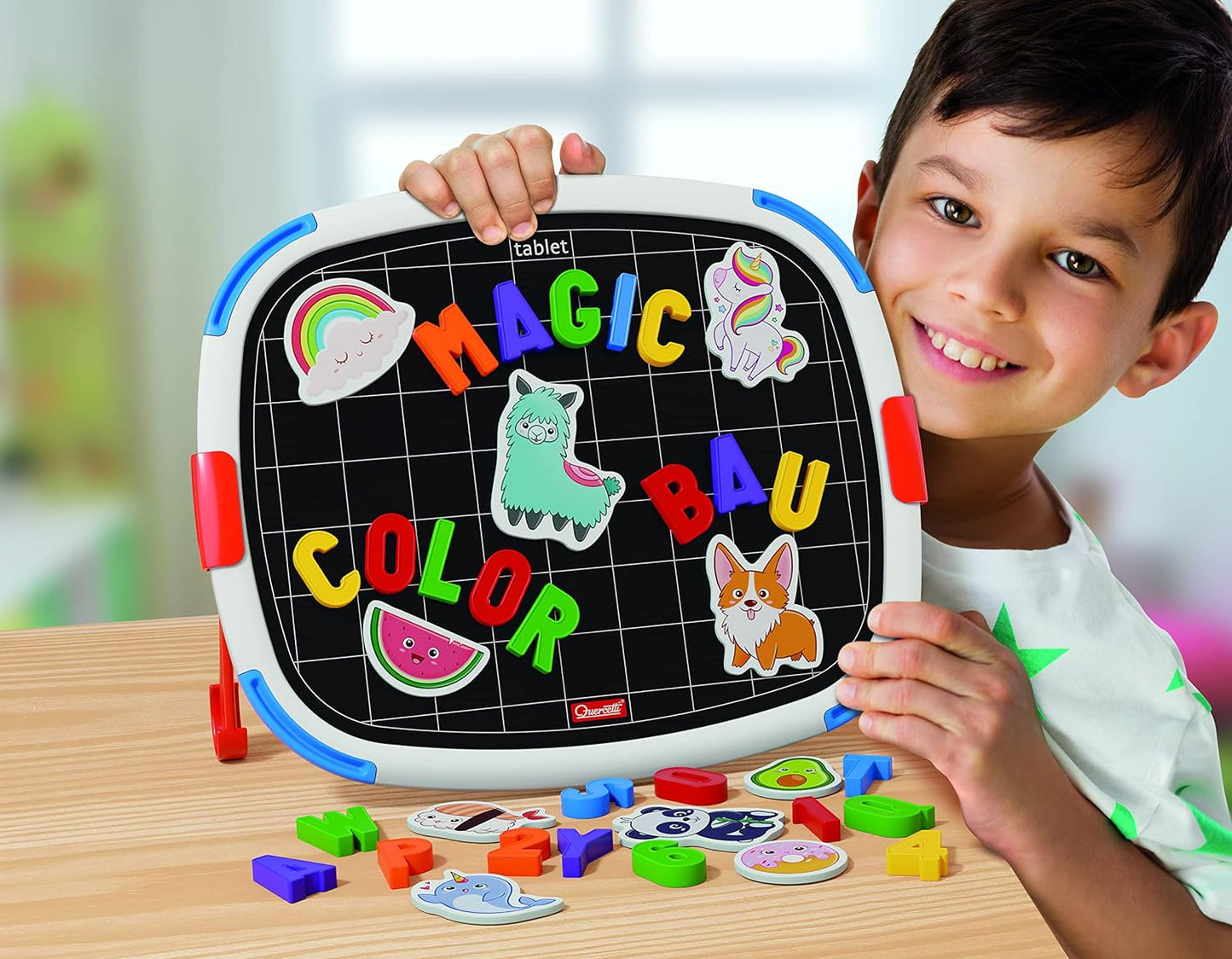 Quercetti - Tablet Magnetico, Letters