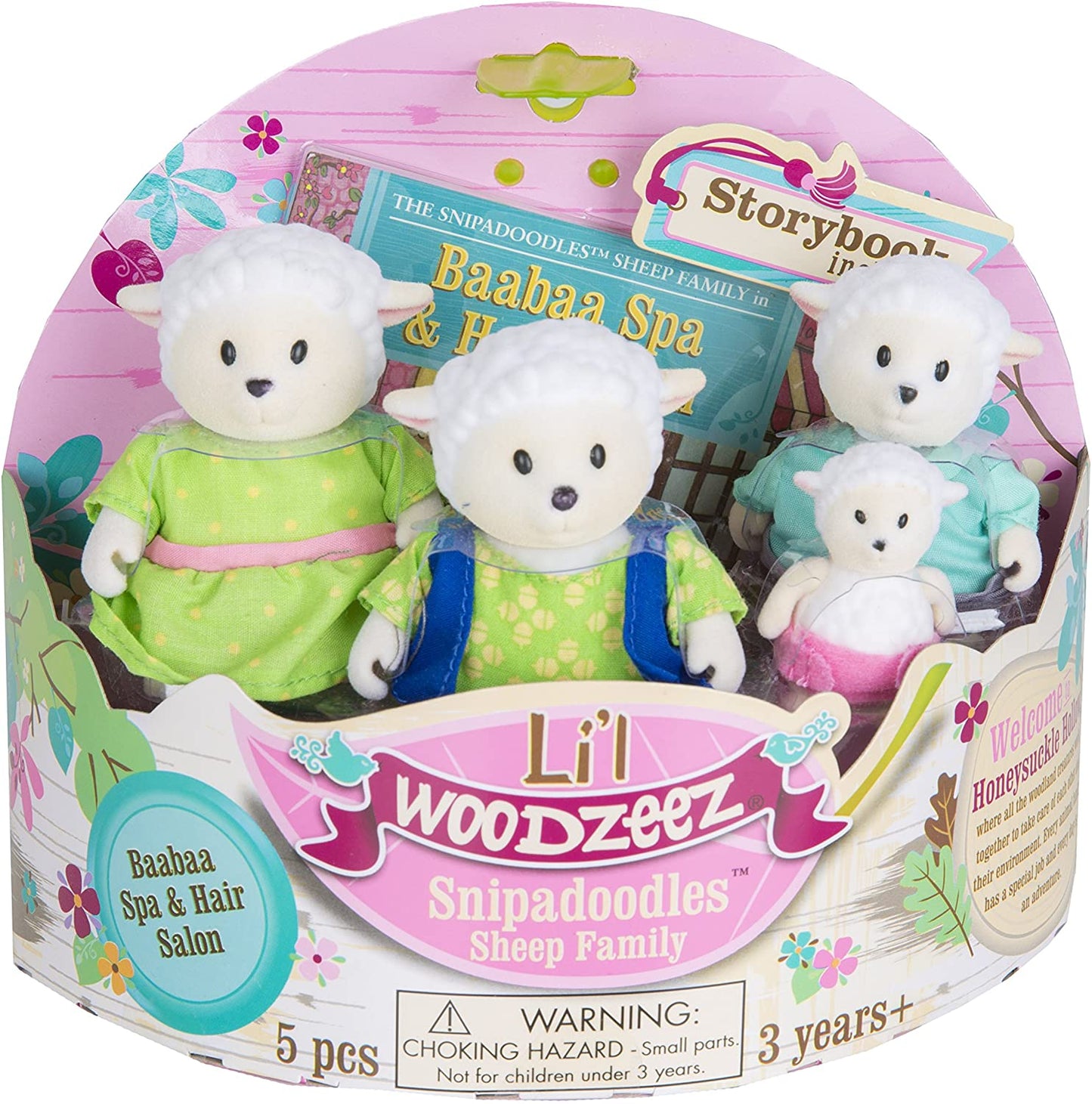 Li'l Woodzeez - The Snipadoodles Sheep Family (storybook included)