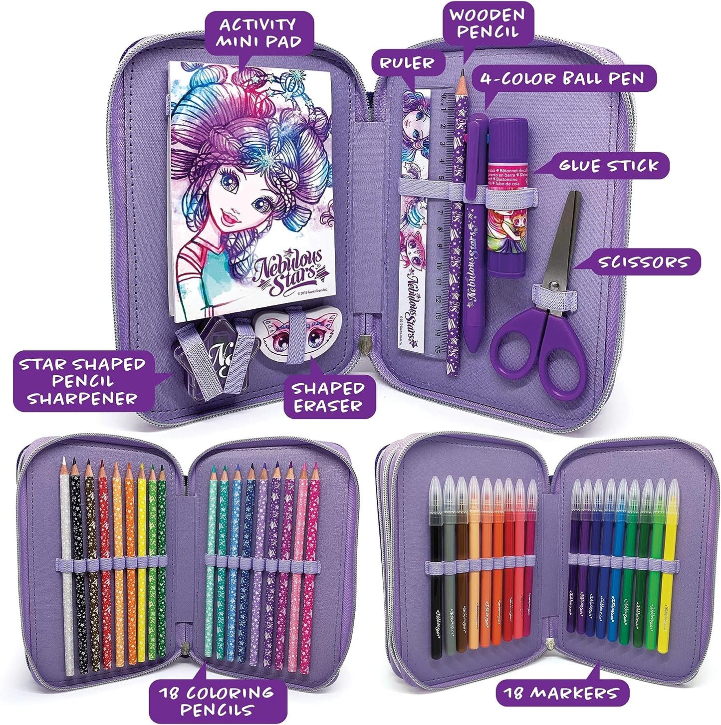 Nebulous Stars - 3-Tier Pencil Case