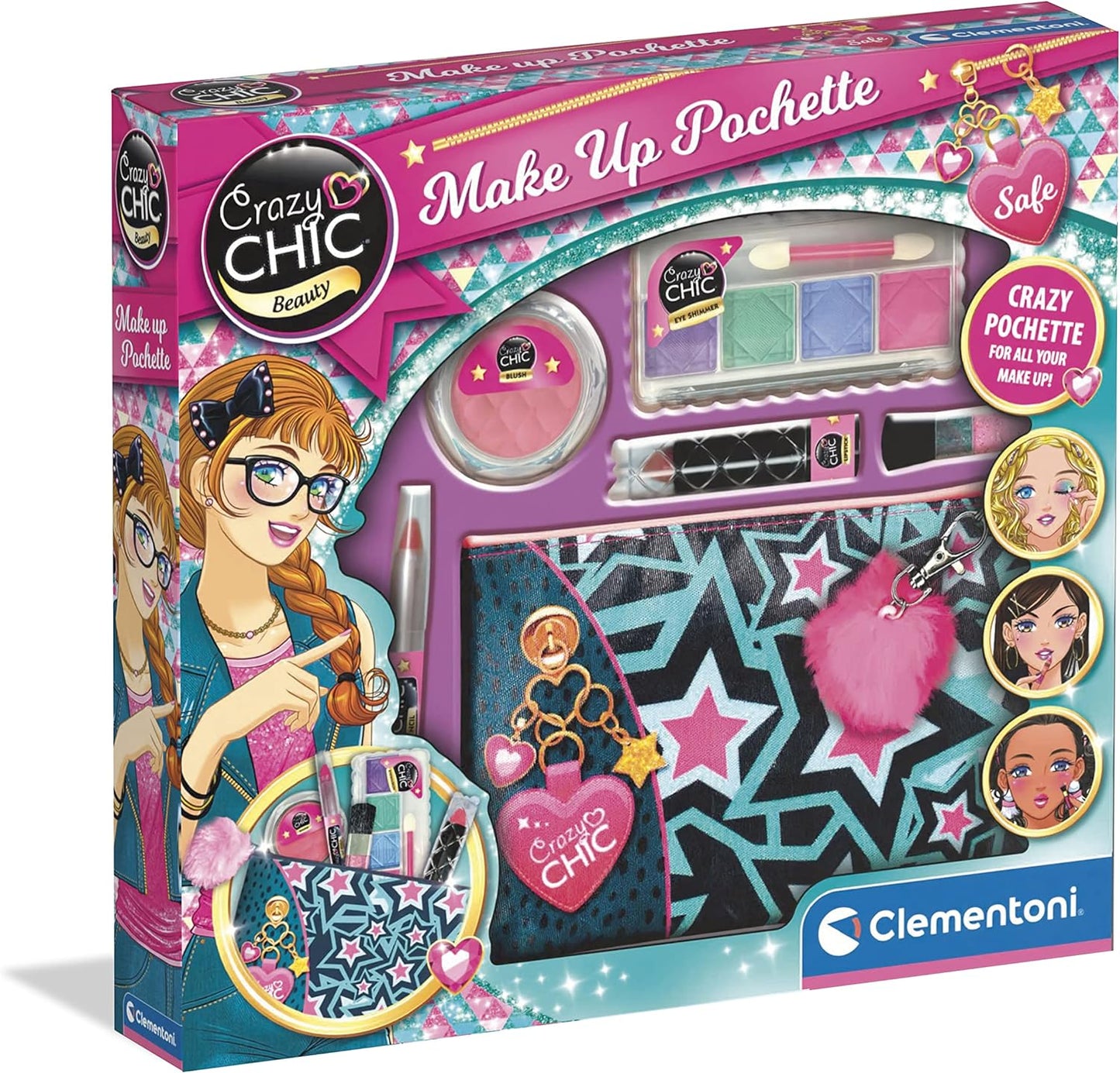 Clementoni - Crazy Chic, Makeup Pochette