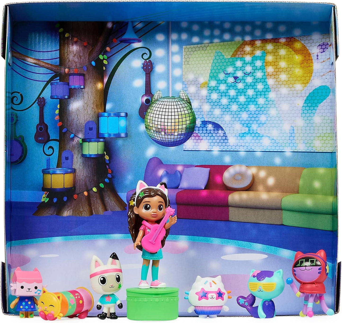 Spin Master - Gabby's Dollhouse, Dance Party Theme Figure Set