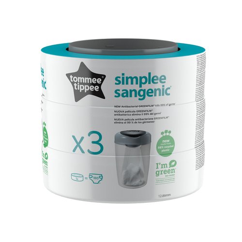 Tommee Tippee - Simplee 3PK Refill Cass
