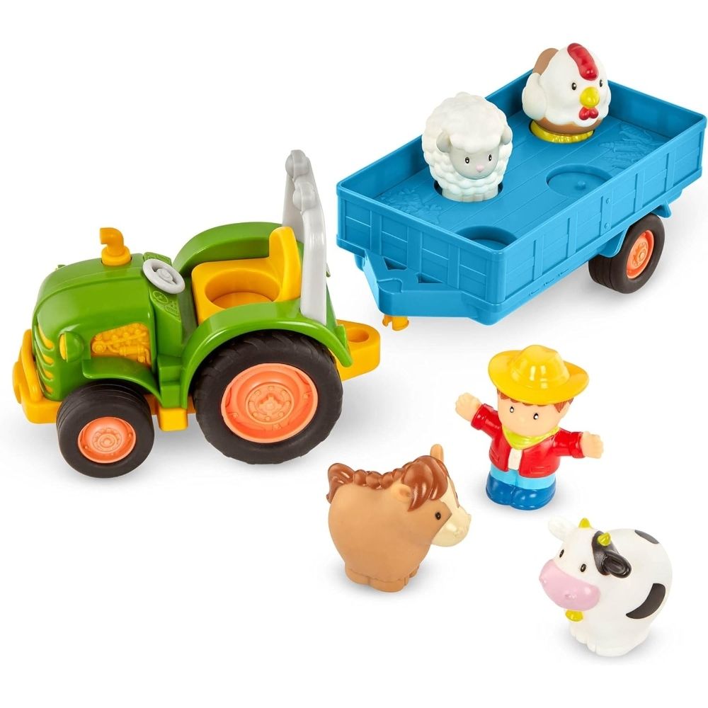 battat - light and sounds tractors with animals