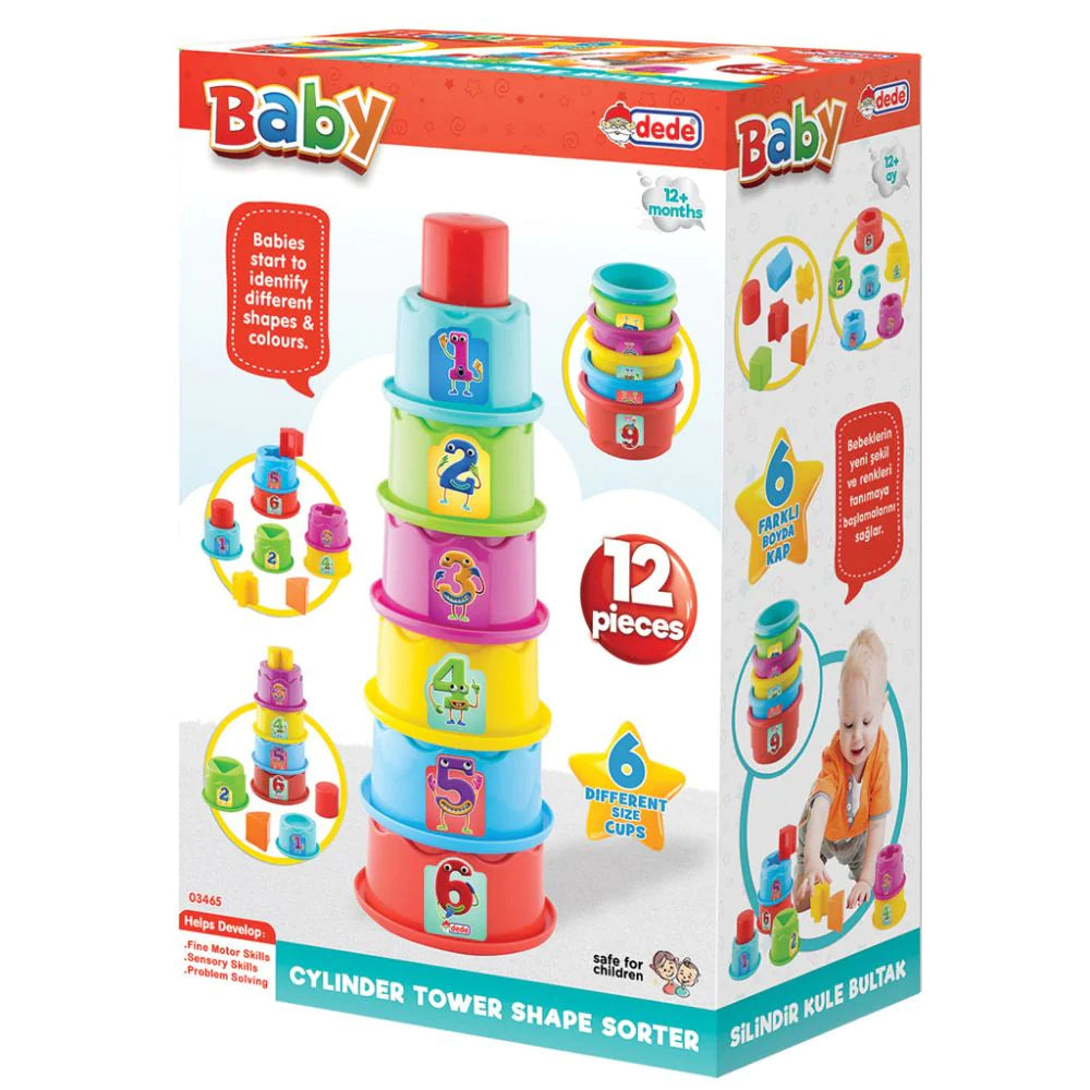 Dede - Baby Cylinder Tower Shape Sorter