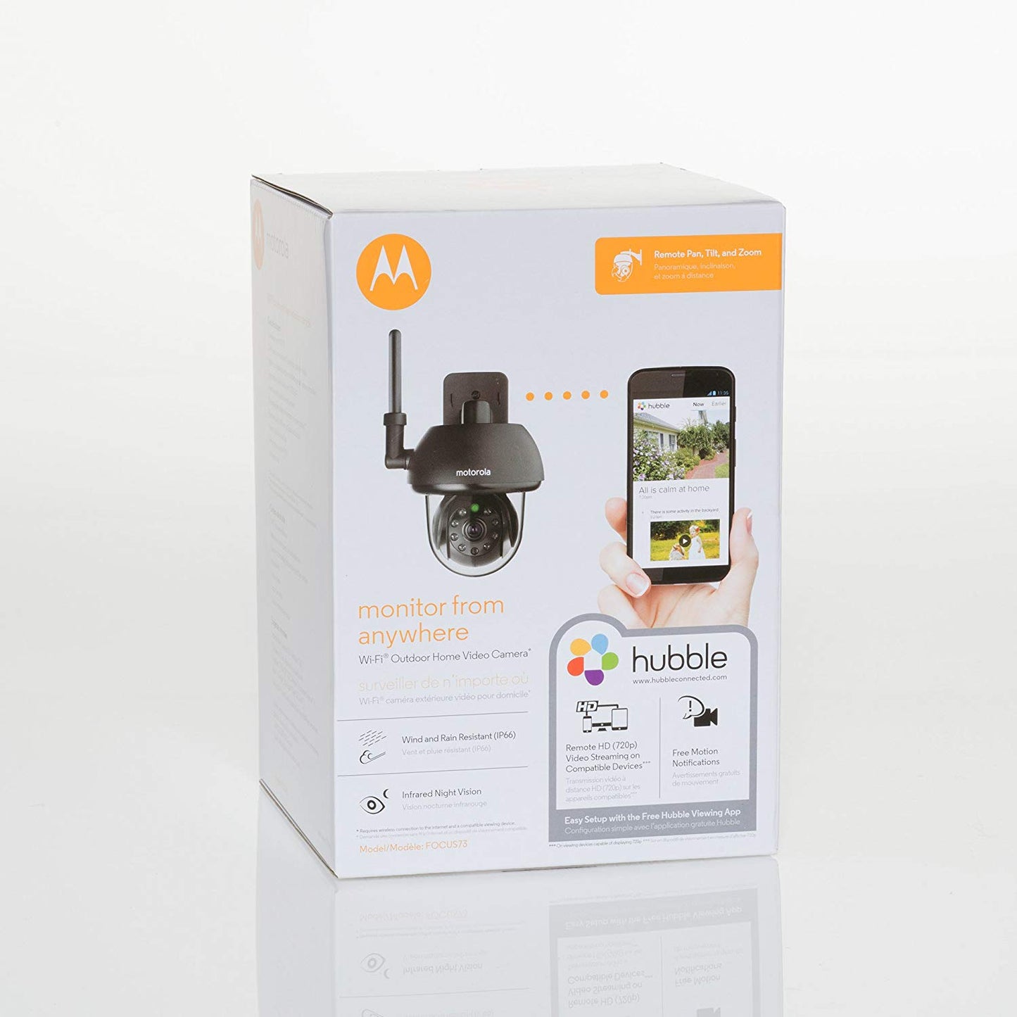 Motorola Monitor FOCUS73 Outdoor WiFi Camera HD 720p