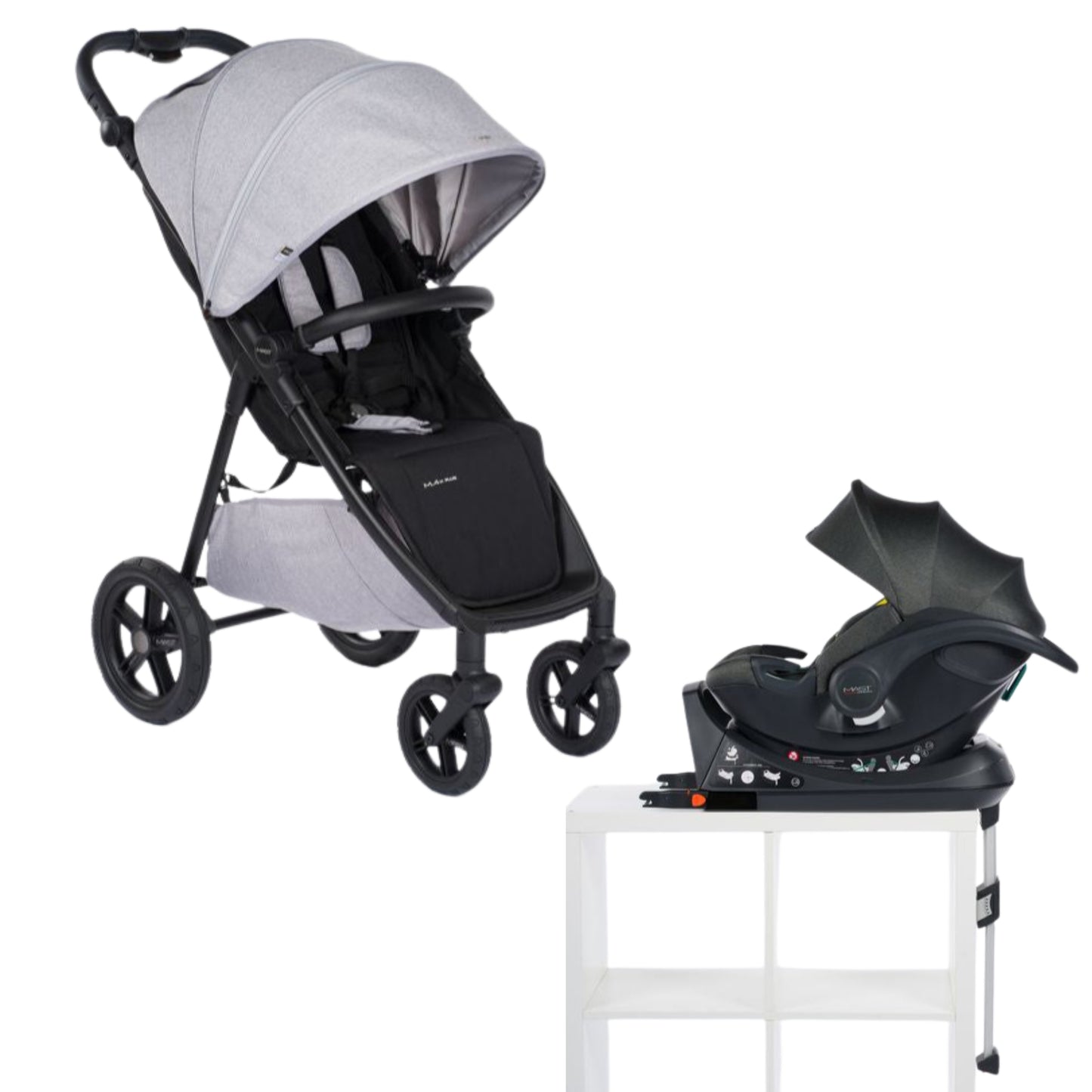 MAST - M4 X (stroller + Isize car seat + isofix base)
