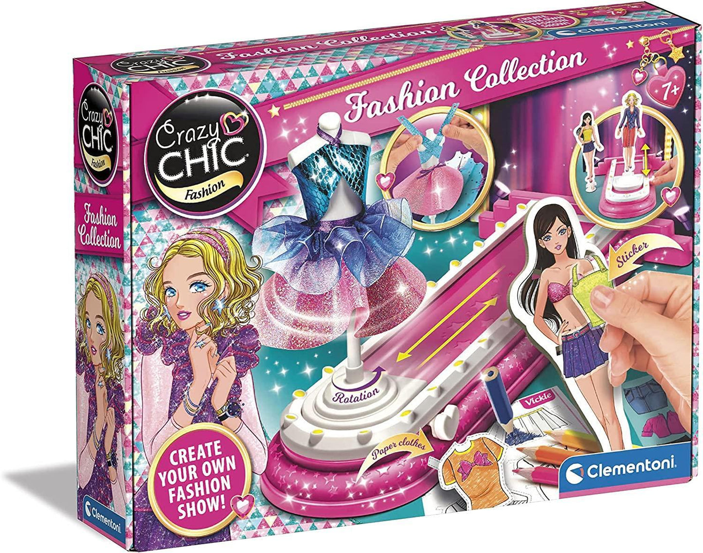Clementoni - Crazy Chic Fashion Designer Sewing Set