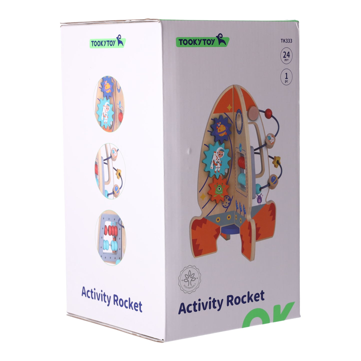 Tooky toy - Wooden Activity Rocket