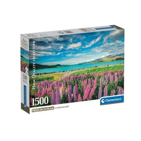 Clementoni - PUZZLE 1500 lupins at lake