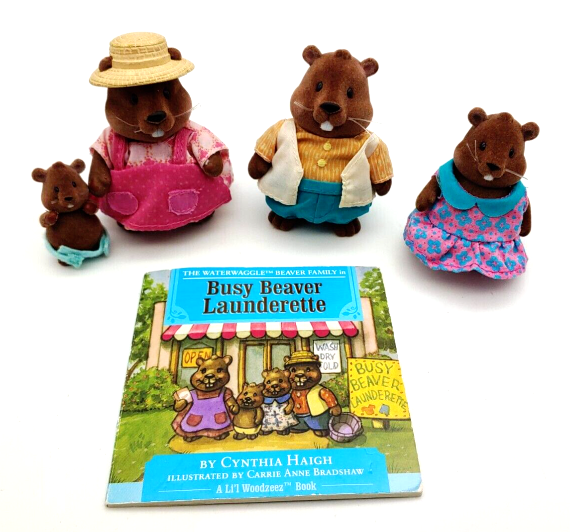 Li'l Woodzeez - Waterwaggles Beaver Family (storybook included)