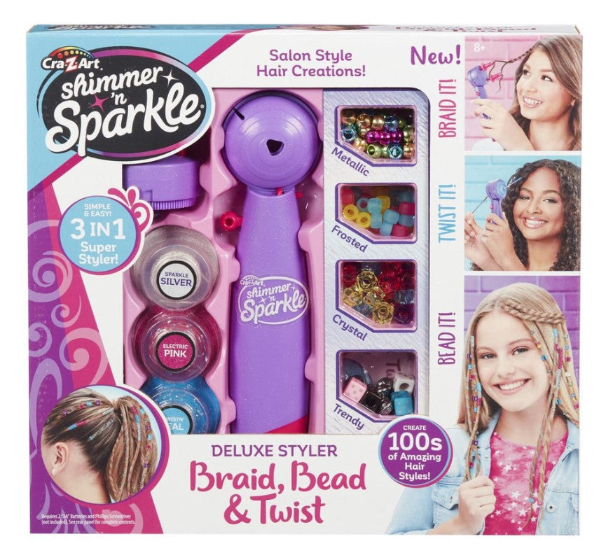 Cra -Z- Art - Shimmer N Sparkle Deluxe Styler braid beads