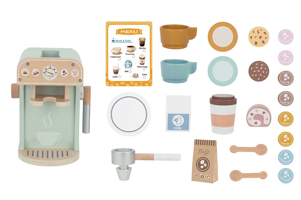 Tooky toy - Coffee maker with Pastel accessories