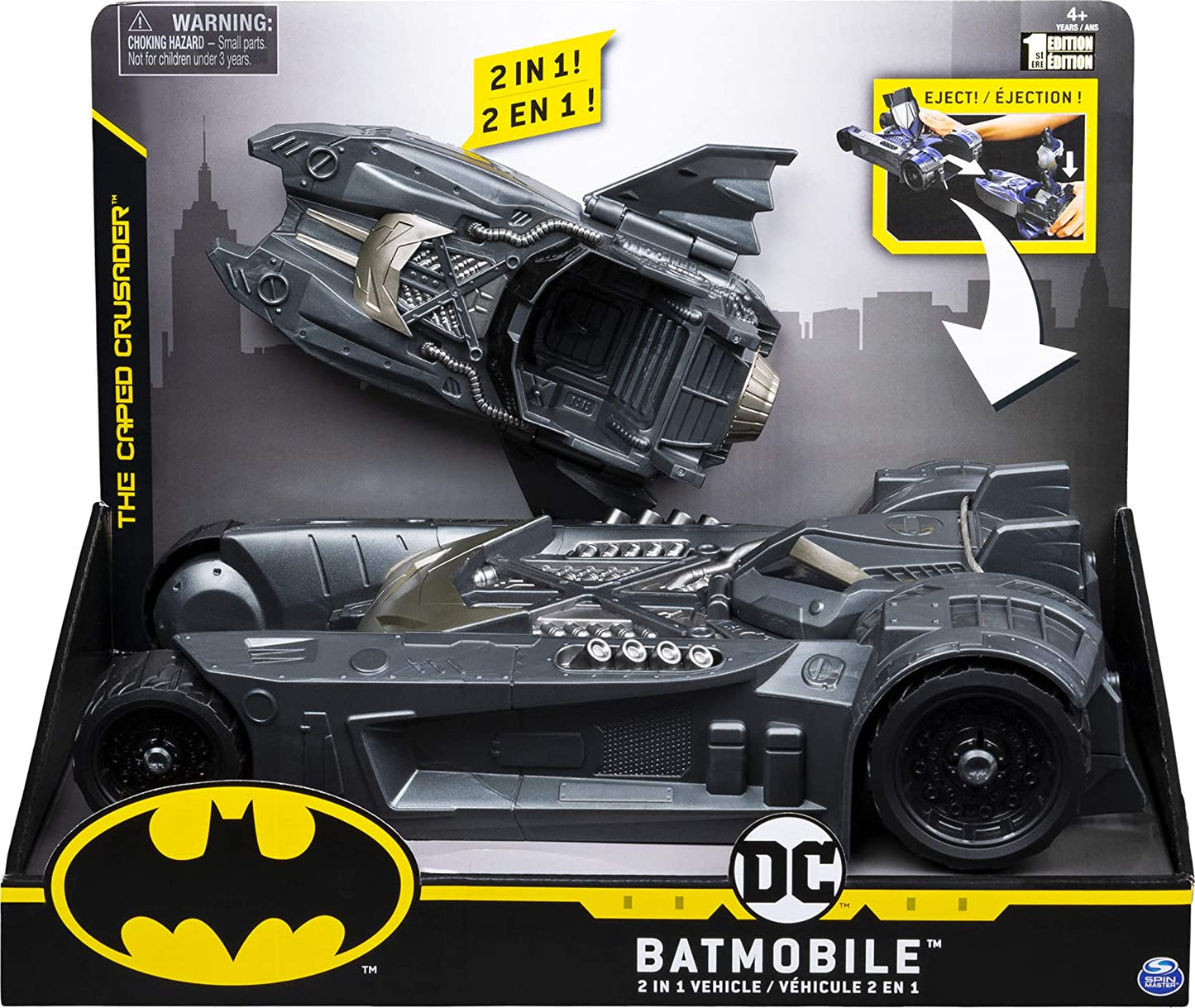 Spin Master - Batmobile & Batboat, 2-in-1 Transforming Vehicle