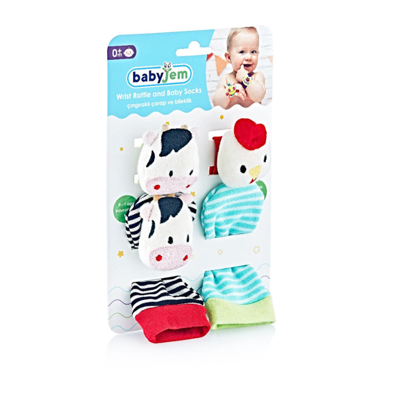 Babyjem - Wrist Rattle and Baby Socks