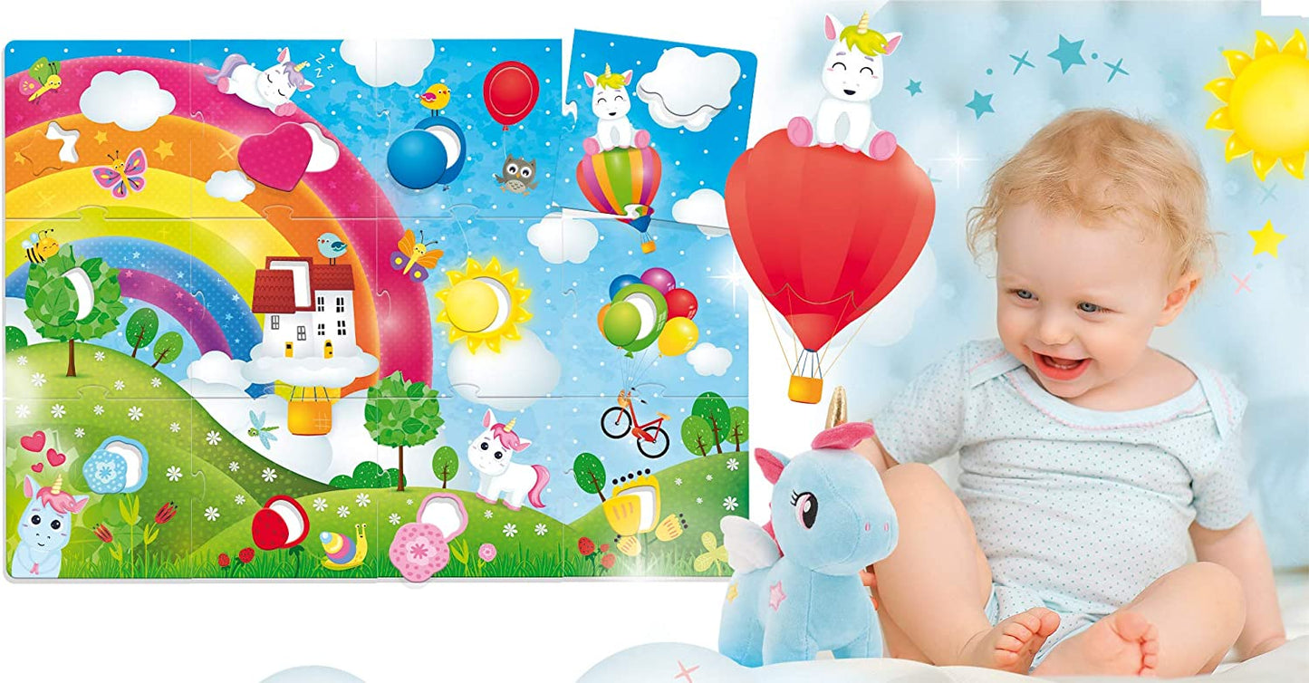 Lisciani - Baby Unicorn + Mega Puzzle